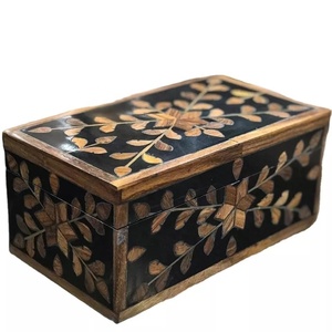 Caja de madera con incrustaciones de Acacia para vajilla y decoración del hogar, caja de almacenamiento de fecha Eid, de alta calidad, Oman y Dubái - Product Image 1