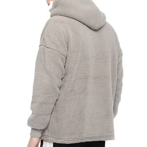 เสื้อฮู้ดผ้าเชอร์ปาขนแกะพิมพ์โลโก้ตามสั่ง ขายดี รุ่นใหม่ล่าสุดสำหรับผู้ชาย ทรงหลวม ระบายอากาศได้ดี เหมาะสำหรับฤดูหนาว - Product Image 5