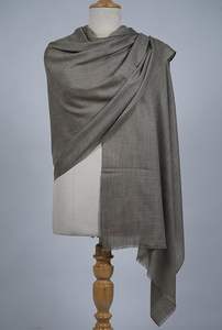 Écharpe d'hiver unisexe en cachemire et laine fine VIC, respirante, couleur unie, douce, 70x200 cm, luxe, légère - Product Image 5