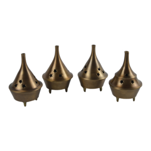 Hot Sale Zikra Handicrafts Eco-Friendly Brass <b>Incense</b> Burner Anti-Odour Indian Sandalwood <b>Cone</b> <b>Incense</b> Holder Indoor Decor - Product Image 1