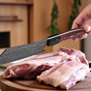 A&M Enterprises Handmade Butcher Cleaver Knife with Red Wood Handle and Sheath Cleaver Knife OEM Survival Hunting Knives - Product Image 2