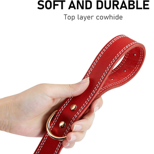 Professional Top Sale Durable Waterproof Leather <b>Pets</b> Supplies Dogs <b>Collar</b> Low MOQ Wholesale Price Leather Dog <b>Collars</b> - Product Image 2