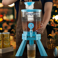 Draagbare desktop dranken dispenser met plastic ijsbak |   Verlichte biertoren voor gekoeld champagne & bar-partyuitrusting
