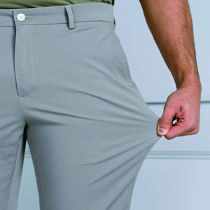 Nouveau pantalon de survêtement évasé 2026 en coton 100 %, coupe classique, poids moyen, taille élastique, anti-plis, pour homme - Product Image 5