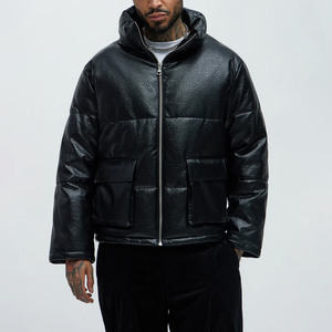 Nouvelle arrivée - Veste matelassée unisexe de haute qualité, vêtements décontractés, col montant brillant, à capuche, vente en gros, vestes matelassées personnalisées, toutes tailles - Product Image 5