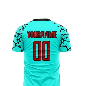 Wholesale Custom Sports Uniform Team Name Logo Print Breathable <b>Waterproof</b> UV Protection Polyester Athletic Soccer Uniform - Product Image 4