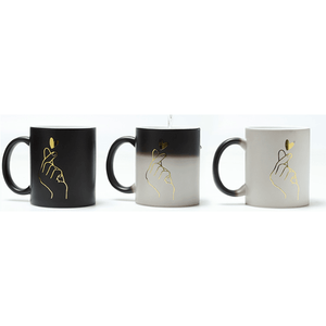 Mug en céramique personnalisé 11oz, impression UV sensible à la chaleur, impression par sublimation, tasse à café magique pour cadeau d'entreprise, faible MOQ - Product Image 3