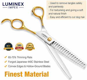 Premium Pet Grooming <b>Scissors</b> Set – Made from High-Quality Stainless Steel, Professional <b>Dog</b> & Cat Hair Cutting Kit with Case - Product Image 6