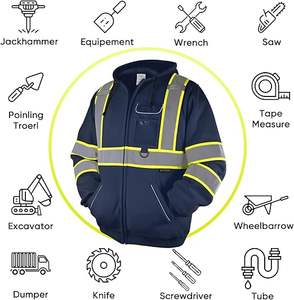 Sweat-shirts de sécurité de haute qualité, sweat-shirt en polaire réfléchissant de sécurité - Product Image 6