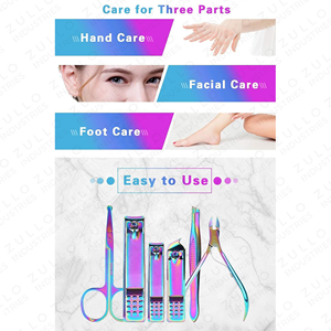 Wholesale Premium Stainless Steel Manicure Pedicure Kit Complete <b>Nail</b> Clipper Set Custom Logo Private Label OEM <b>Tools</b> - Product Image 2
