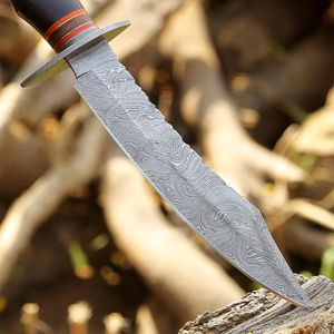 Couteau de chasse en acier Damas de qualité supérieure, lame fixe, manche en bois, bushcraft, camping, qualité industrielle OEM, garantie 3 ans LEGACY - Product Image 2