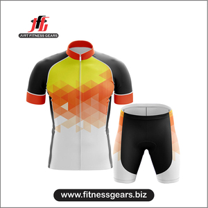 JUST FITNESS GEARS Tenues de cyclisme sans manches pour hommes adultes, kit de sublimation |   Tissu extensible à séchage rapide en Spandex/Polyester avec logo personnalisé sur le devant OEM - Product Image 3