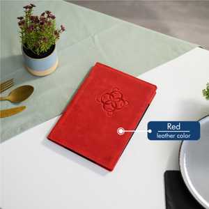 Porta Menús de Cuero Genuino Premium, Carpeta para Menús de Restaurante, Cubierta Personalizada para Lista de Vinos, Juego de Libretas de Hotel de Lujo LMC-0152 - Product Image 6
