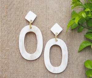 Pendientes de cuerno de Búfalo Blanco más vendidos, latón Natural pulido con estilo Animal, decoración de artículos de fiesta colgantes a precio - Product Image 3