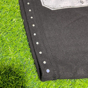 Camiseta de corte cuadrado con logo personalizado, estilo streetwear, de algodón grueso, top corto, camiseta gráfica oversize de corte holgado para hombre - Product Image 4