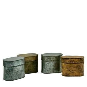 Fábrica directa de tarros de velas Proveedor Vasos asequibles Almacenamiento Caja de forma personalizada Tarros de velas con tapa Material galvanizado - Product Image 1