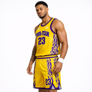 Conjunto de Uniforme de Baloncesto Profesional para Clubes y Equipos Escolares, Jersey de Malla de Secado Rápido, Pantalones Cortos, Logotipo Personalizado, Nombre y Número, Venta al Por Mayor OEM - Product Image 6