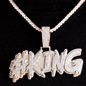 Collar de Gargantilla Estilo Religioso con Colgante de Oso de Hiphop, Chapado en Oro de 18K, con Cristales y Diamantes de Imitación, para Boda, con Cadena de Eslabones Cubanos - Product Image 2