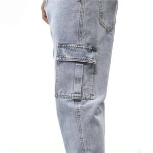 Venta al por mayor de fábrica: Jeans vaqueros de mezclilla personalizados para hombre, estilo western, pierna recta, 100% algodón, cintura media, casuales, impermeables y transpirables. - Product Image 4
