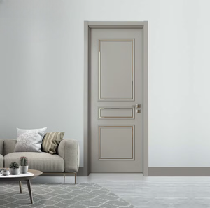 Puerta de Madera Compuesta Insonorizada e Impermeable con Núcleo Hueco para Uso en Hospitales, Dormitorios, Villas y Escuelas, Diseño Moderno y Minimalista, Puertas WPC - Product Image 5