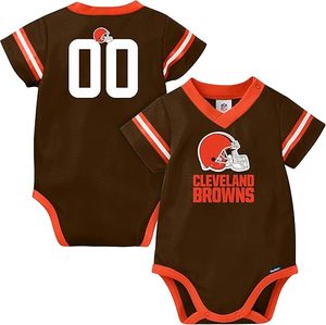 Combinaison bébé en jersey vert Green Bay Packers avec bordure jaune et logo de l'équipe, numéro personnalisé 00 - Product Image 5