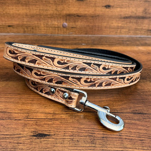 Collar de perro de lujo de cuero con herramientas manuales personalizado de los fabricantes, conjuntos de collar de correa de cuero genuino para perros y gatos - Product Image 4