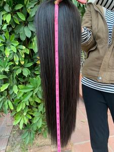 Perruque frontale droite naturelle, perruque en cheveux humains personnalisée, service OEM ODM - Product Image 5