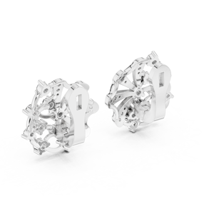 Pendientes de Aro Redondos de Plata de Ley 925 con Circonitas de Varios Tamaños, Joyería Elegante de Bali para Mujer - Product Image 3
