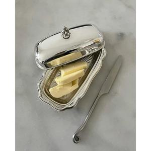 ภาชนะใส่เนยสแตนเลสพร้อมฝาปิดสำหรับขายส่ง ภาชนะเก็บเนยโลหะทรงสี่เหลี่ยมผืนผ้าพร้อมฝาปิดสำหรับเสิร์ฟบนโต๊ะอาหาร - Product Image 3