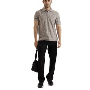 Chemise pour homme avec logo personnalisé OEM - Mélange soie/coton, séchage rapide, anti-plis et respirante - Product Image 4