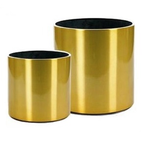 Royal Design Gold Plated Brass Planter Pot With Stand Indoor Plant <b>Holder</b> <b>Hammered</b> Decorative Flower Pot For Home Office Garden - Product Image 2