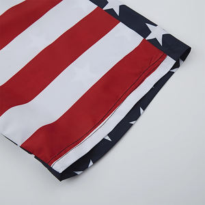 กางเกงว่ายน้ำขาสั้นผ้าโพลีเอสเตอร์สำหรับผู้ชายแบบลำลองระบายอากาศได้ดีและแห้งเร็ว - Product Image 5