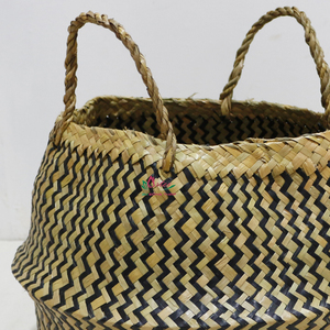 Panier de rangement pliable en feuilles de palmier naturelles, écologique et tendance, pour articles divers - Product Image 5