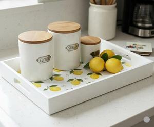 Plateau en laque de style moderne artisanal, plateau de service rectangulaire en laque, plateau en laque de qualité supérieure - Product Image 2