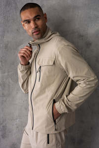 Men’s Premium Hooded Windbreaker Set Lightweight Zip Up <b>Hoodie</b> With Matching Short <b>Running</b> Hiking And Outdoor Men Sportswear Set - Product Image 2