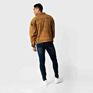 Chaquetas de Mezclilla para Hombre, Diseño Único, Última Moda, Fabricación Personalizada, Precio de Fábrica, Chaqueta Estampada para Hombre, Directo de Fábrica, Alta Calidad - Product Image 2