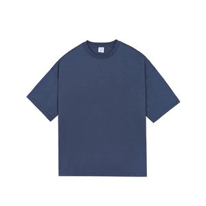 T-shirt Homme Épaules Tombantes Coton Lourd 230g Écologique Vente Chaude Été 100% Coton Uni Décontracté Vente en Gros Équipement de Luxe - Product Image 6