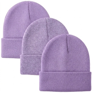 Bonnet en tricot 100% personnalisé unisexe avec logo brodé pour l'hiver, la course, la plage, les voyages et les activités de plein air - Product Image 5