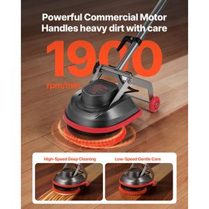 Máquina Fregadora de Pisos Comercial de Uso Pesado - Pulidora y Abrillantadora de Pisos Eléctrica de 2 Ruedas y Pulidora de Alfombras Max 19 - Product Image 2