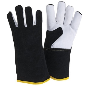 Comfortable Fit For <b>Long</b> Use In Arc Safety Working Fireplace Welding <b>Gloves</b> Heat Resistance Waterproof Anti-Slip Silicone-free - Product Image 5