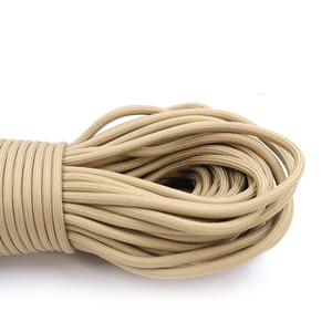 Cuerda de Paracord Beige de 4 mm, Tipo 550, Cordón de Nailon Utilitario para Camping, Supervivencia, Manualidades y Bricolaje - Product Image 3