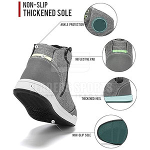 LEADER SPORTS Zapatos de Motocicleta de Cuero Hechos en Pakistán, Impermeables, con Logotipo Personalizado, Calidad Premium, para Hombre, Todas las Temporadas, a Bajo Precio - Product Image 3
