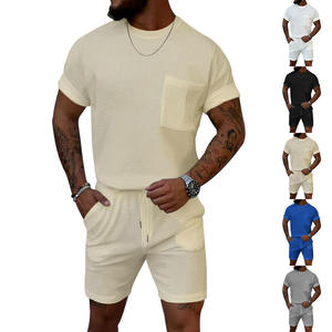 OEM 2026 New Arrival Custom Summer Men's Short Sleeve Suit <b>Sets</b> Formal Suits <b>Set</b> Casual Summer Short Suit <b>Set</b> - Product Image 1
