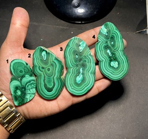 Plaque de malachite naturelle polie, pierre précieuse de malachite verte polie des deux côtés, fabricant et fournisseur en gros - Product Image 1