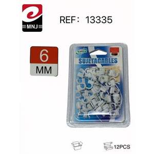 Clips filetés en plastique de 6 mm pour la gestion des câbles et les accessoires - Product Image 1