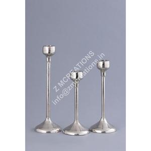 Ensemble de porte-bougies en métal artisanal au design moderne, résistant à la chaleur, pour les mariages, les fêtes de Noël, la décoration de table - Product Image 1