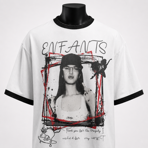 เสื้อยืดโอเวอร์ไซส์ลายกราฟิกสำหรับผู้ชาย ผ้าฝ้าย 100% สไตล์สตรีทแวร์ รับผลิตแบบ OEM ODM ขายส่งจากโรงงาน - Product Image 6