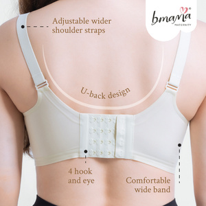 Bmama Premium Top Open Nursing Bra Wireless | Cooling Antibacterial Grip Support Maternity Breastfeeding Bra B–C Cup - Product Image 5