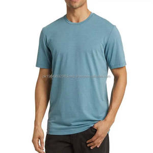 Camisetas de Algodón Lisas con Logotipo Personalizado Bordado e Impreso para Hombre, Ropa de Verano de Calle, Cuello Redondo, 220g, Talla Grande - Product Image 1