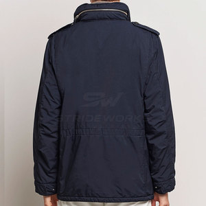Veste de terrain pour homme personnalisée de haute qualité, en nylon/coton écologique, respirante et légère, avec col rabattable, pour l'extérieur, coupe-vent - Product Image 2
